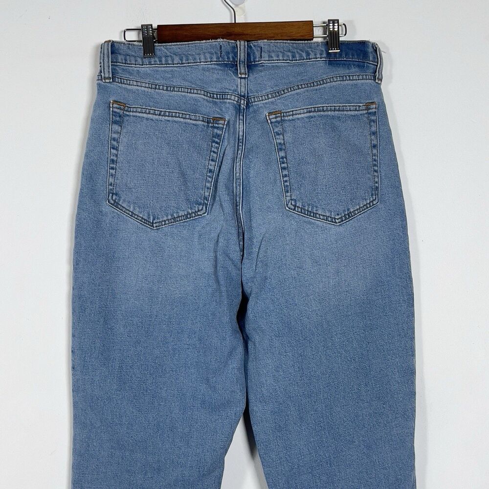 Abercrombie & Fitch The 90s Straight Ultra High Rise Jeans  Sz 32/14 Crossover - Picture 5 of 15